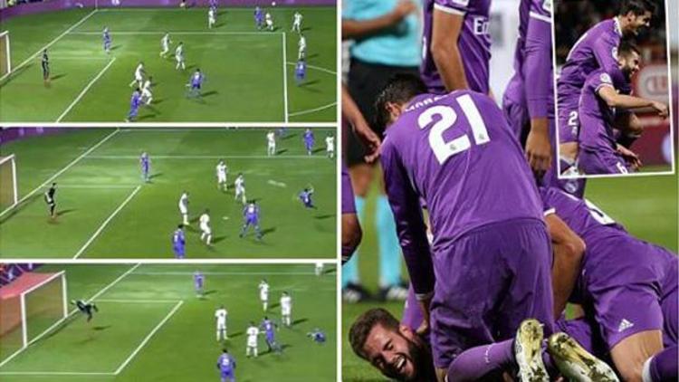 Real Madridli futbolcu yılın golünü attı Gözler Ronaldoya çevrildi...