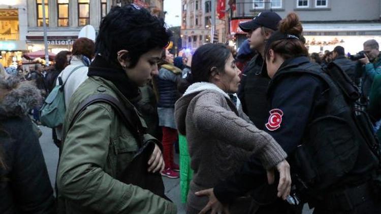 Kadınlar Kışanak ve Anlının gözaltına alınmasını protesto etti