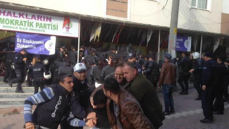 Polisten HDPlilere müdahale