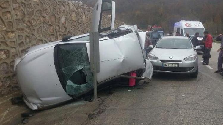 İnegöl’de zincirleme trafik kazası: 8 yaralı