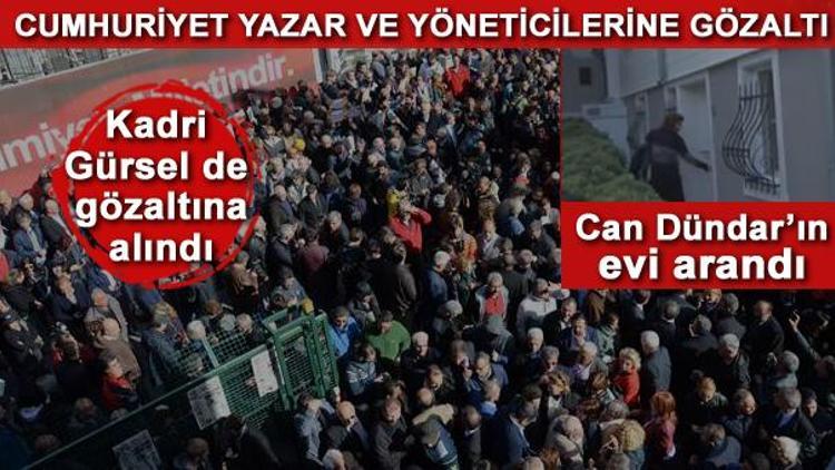 Cumhuriyet Gazetesine operasyon... Hükümetten ilk açıklama