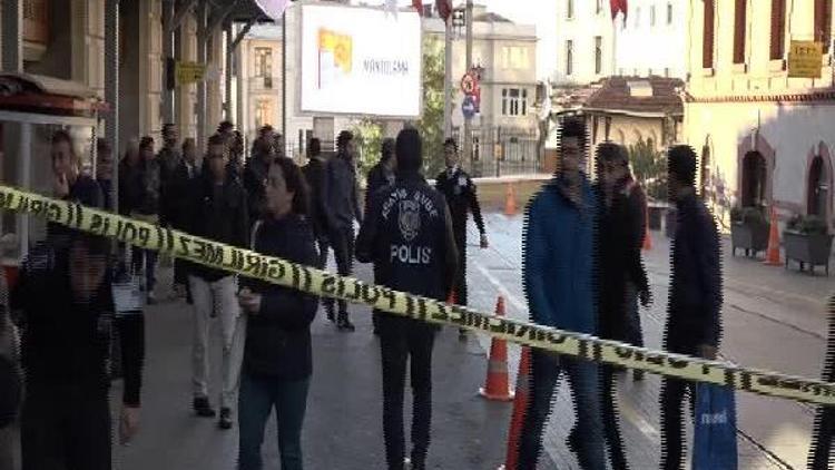 Beyoğlunda şüpheli termos alarmı