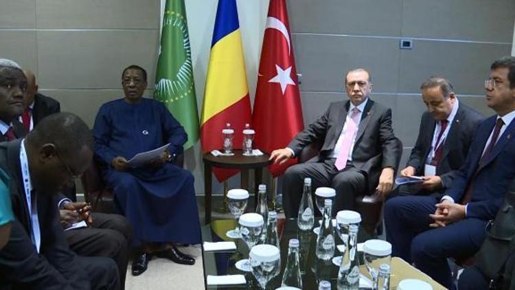 Cumhurbaşkanı Erdoğan, Çad Cumhurbaşkanı ITNO ile görüştü