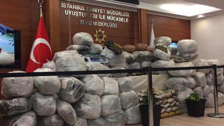 İstanbulda 556 kilo esrar ele geçirildi