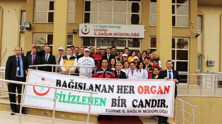 Edirnede organ bağışı kampanyası