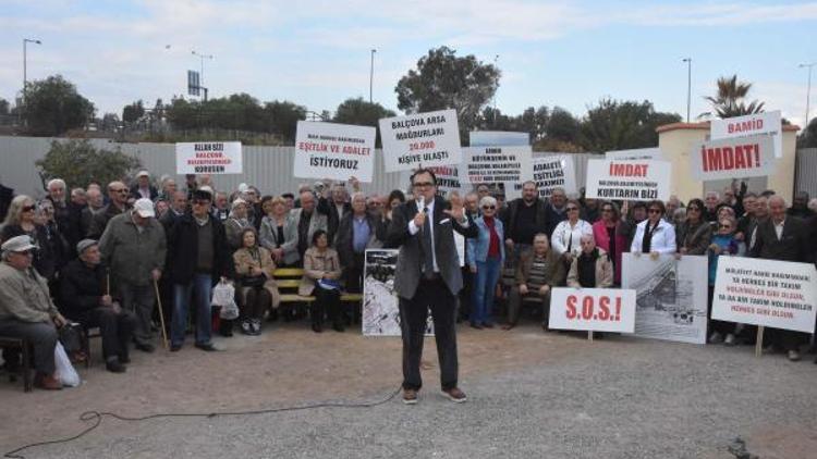 Arsa Mağdurlarından şantiye tepkisi