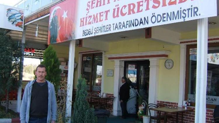 Şehit ailelerine ücretsiz hizmet