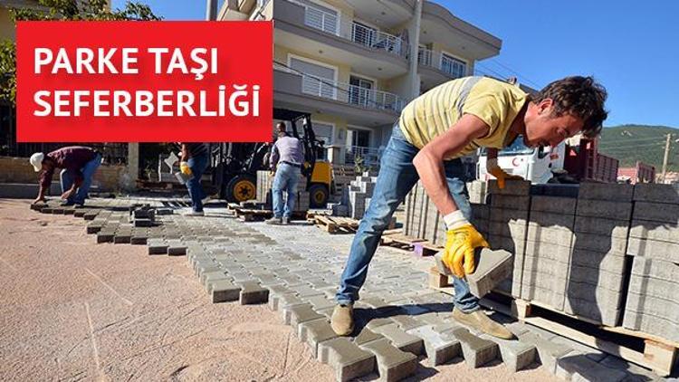 Büyükşehirden parke seferberliği