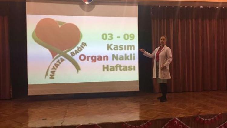 Öğrencilere organ bağışı anlatıldı