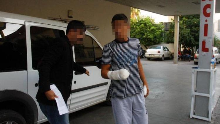 Polise atmak istediği bomba elinde patlayan çocuk gözaltına alındı