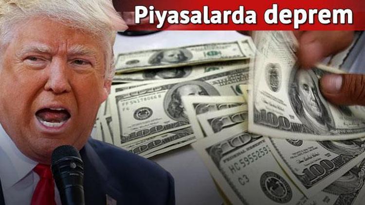 Piyasaların Trump tepkisi: Dolar, euro rekor kırdı, borsalar sert geriledi