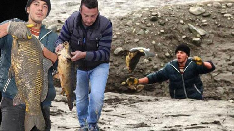 Gölet çekildi, ortaya bu manzara çıktı