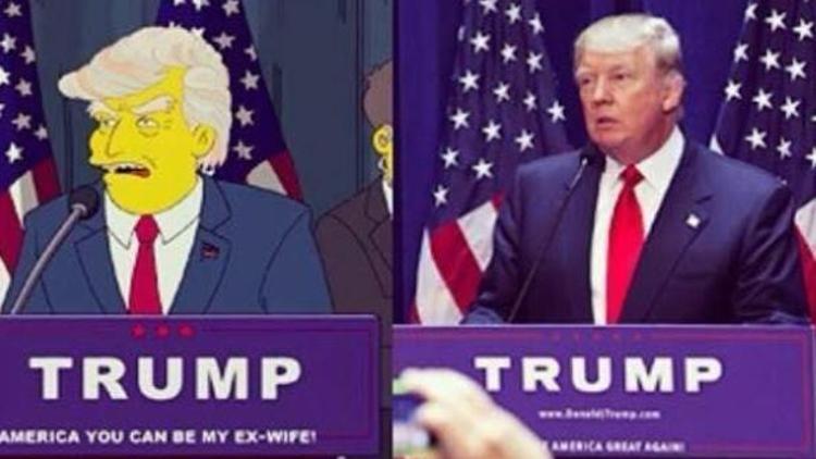 The Simpsons Trumpın başkan olacağını 16 yıl önceden bildi