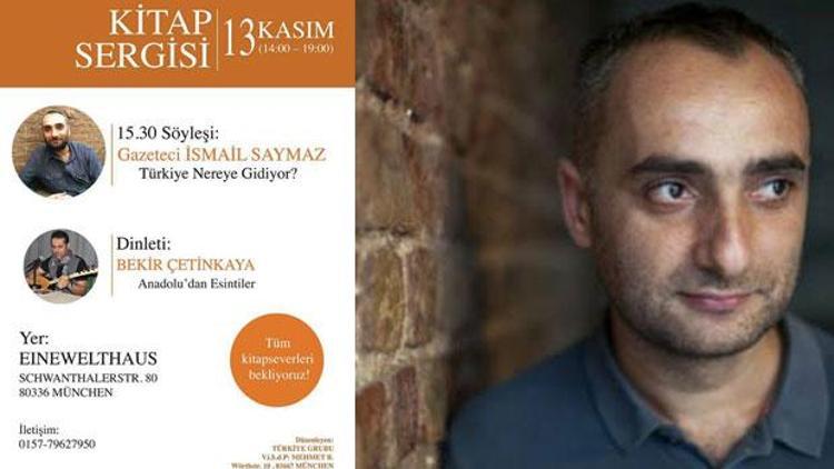 İsmail Saymaz, Münih’te ‘Kitap Sergisi’ne konuk oluyor