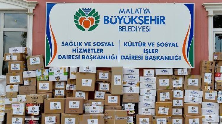 Malatya Büyükşehir Belediyesinden Suriyeli mültecilere ilaç yardımı