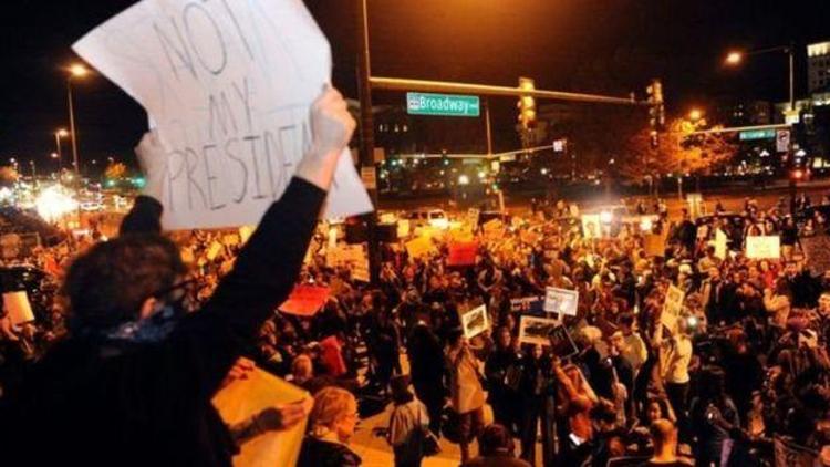 ABDde Trump karşıtı protestolarda ikinci gece