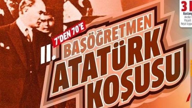 Avcılar Başöğretmen Atatürk için koşuyor