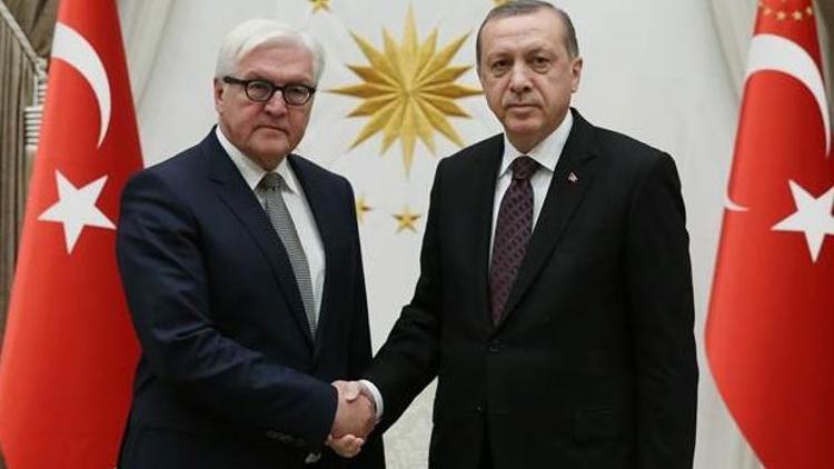 Cumhurbaşkanı Erdoğan, Almanya Dışişleri Bakanı Steinmeier ile görüştü