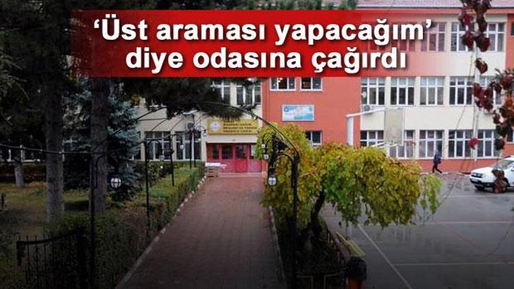 Müdüre sigara aramasında taciz suçlaması