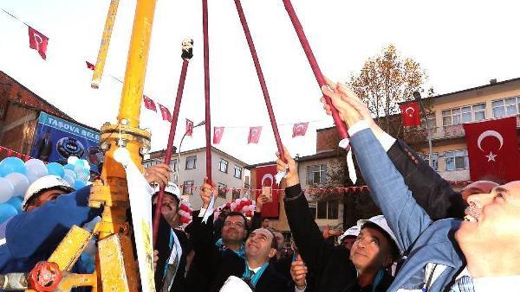 Taşovada doğal gaz düzenlenen törenle dağıtılmaya başlandı