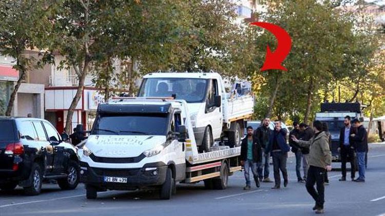 Diyarbakırda bomba yüklü kamyonet yakalandı