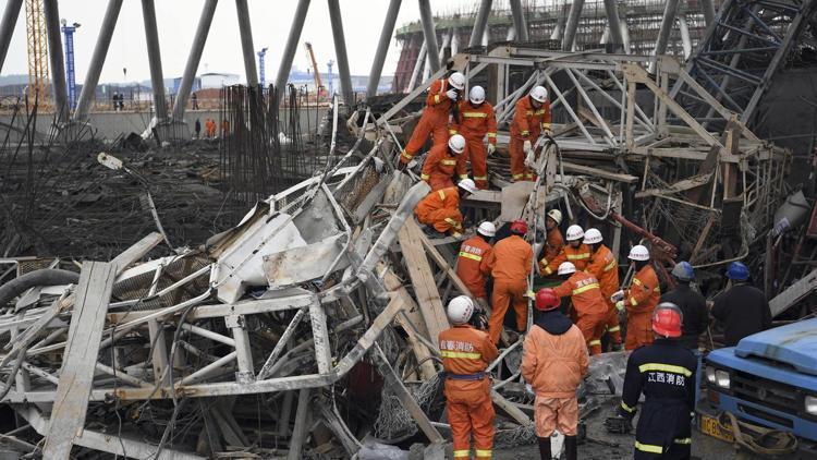 Çin’de elektrik santralı inşaatı çöktü: En az 40 ölü