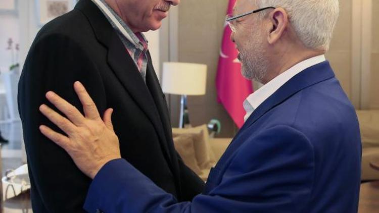 Cumhurbaşkanı Erdoğan,Tunus Nahda Hareketi Lideri Raşid el-Gannuşiyi kabul etti