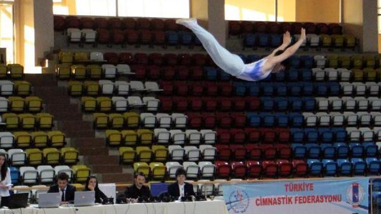 Trampolin cimnastik turnuvası sona erdi