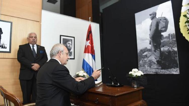 Kılıçdaroğlundan Küba Büyükelçiliğine taziye ziyareti / Fotoğraflar