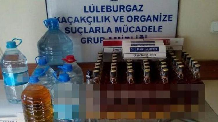 Lüleburgaz’da sahte içki operasyonu