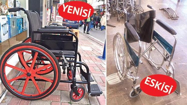 Tekerlekli  sandalyeleri  kurtarıyor