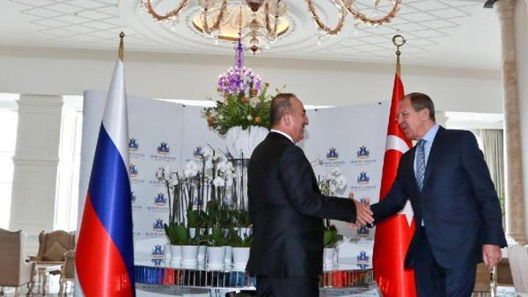 Dışişleri Bakanı Çavuşoğlu, Rus Bakan Lavrov ile görüştü