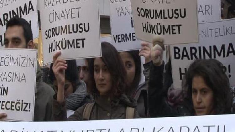 İstanbulda adanadaki yurt faciası için eylemler