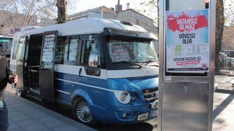 Sakaryalı minibüscüler döviz bozduranı ücretsiz taşıyacak