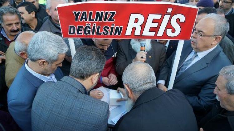 Adıyamanda Yalnız değilsin reis imza kampanyası