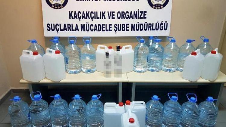 Bartında 160 litre sahte içki