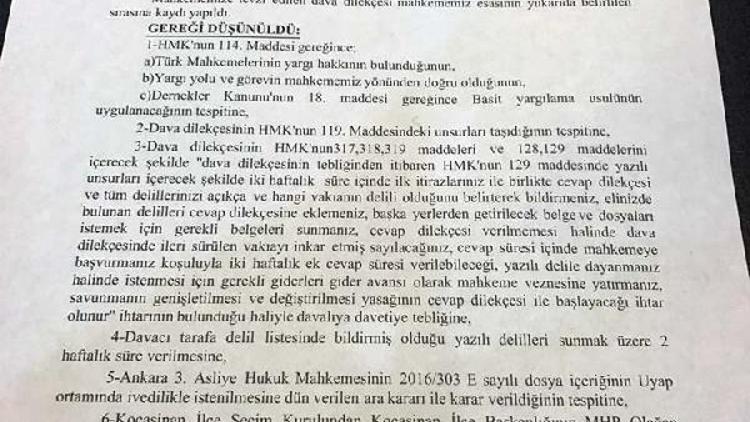 MHP ilçe kongresinin iptaline ilişkin başvuru reddedildi