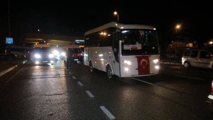 Servis minibüsçülerden konvoylu terör protestosu