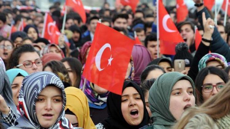 Tokatta üniversite öğrencilerinden teröre tepki yürüyüşü