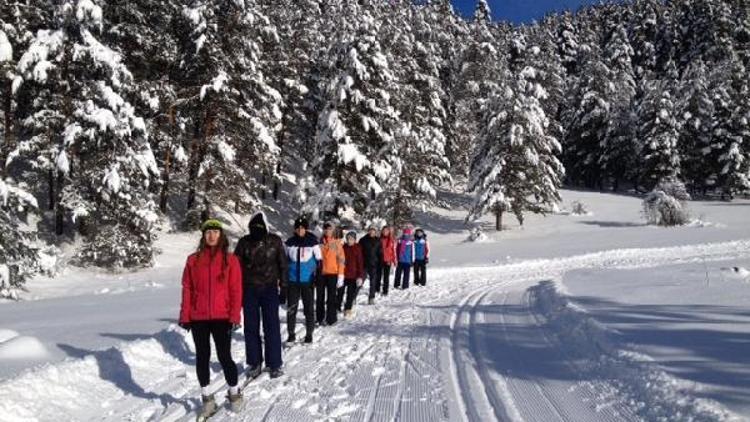 Ilgaz Kayak takımı Yıldıztepede çalışıyor