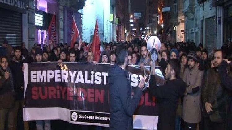 Rusya Başkonsolosluğu önünde protesto