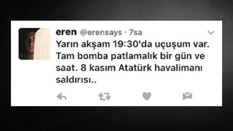 Twitterdaki bomba patlayacak paylaşıma hapis istemi