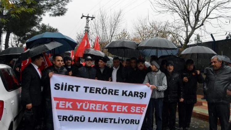 Siirt, Mardin ve Elazığda terör saldırısı protesto edildi