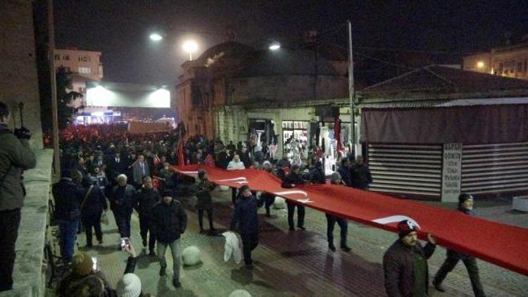 Kırklarelide 3 bin kişi yürüyüşle terörü lanetledi