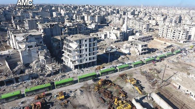 Halepten son dakika haberi... İkinci konvoy da ulaştı