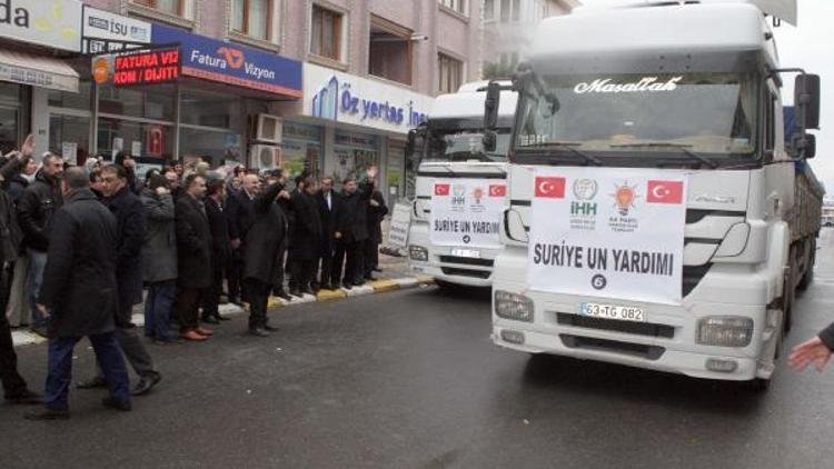 Darıcadan Halepe 7 TIR dolusu un