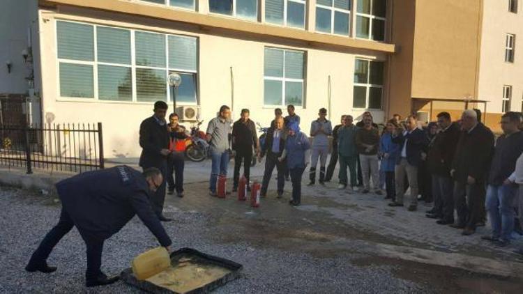 Ağız ve Diş Sağlığı Merkezinde yangın tatbikatı