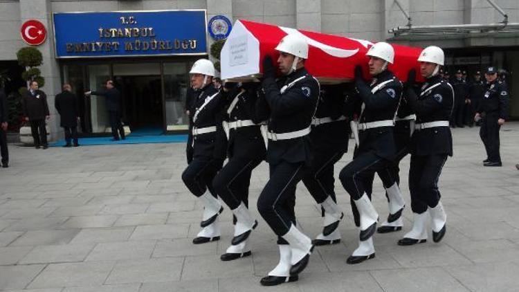 Şehit polis Datlı için İstanbul Emniyet Müdürlüğünde tören düzenlendi (1)