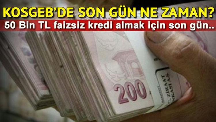 KOSGEB sıfır faizli kredi başvurusu nasıl yapılır 50 bin TL faizsiz kredi