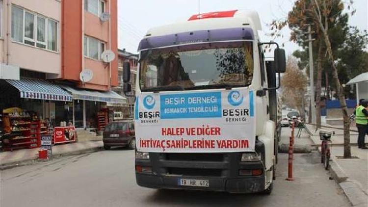 Osmancıktan Halepe yardım eli uzandı